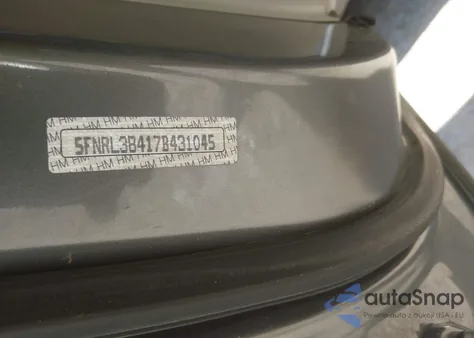 2007 Honda Odyssey Ex from USA, damaged, VIN 5FNRL38417B431045